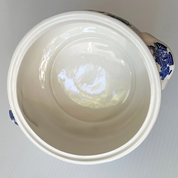 Churchill England Blue Willow Covered Vegetable Dish Soup Tureen Blue & White - Picture 4 of 8